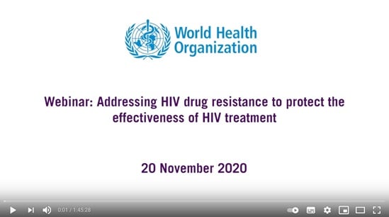 Webinar: Addressing HIV drug resistance to protect the effectiveness of HIV treatment