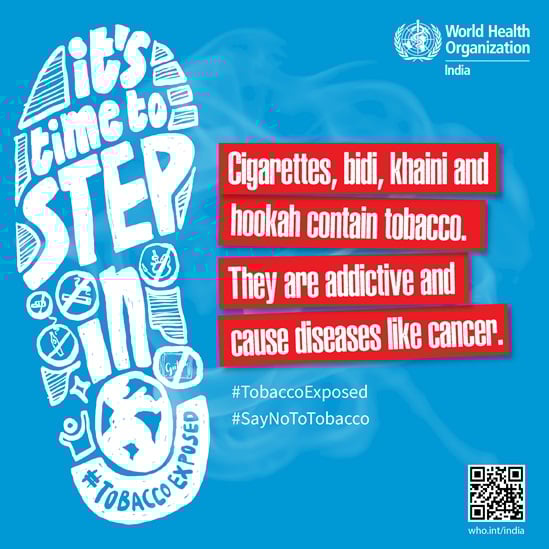 Cigarettes, bidi, khaini and hookah contain tobacco