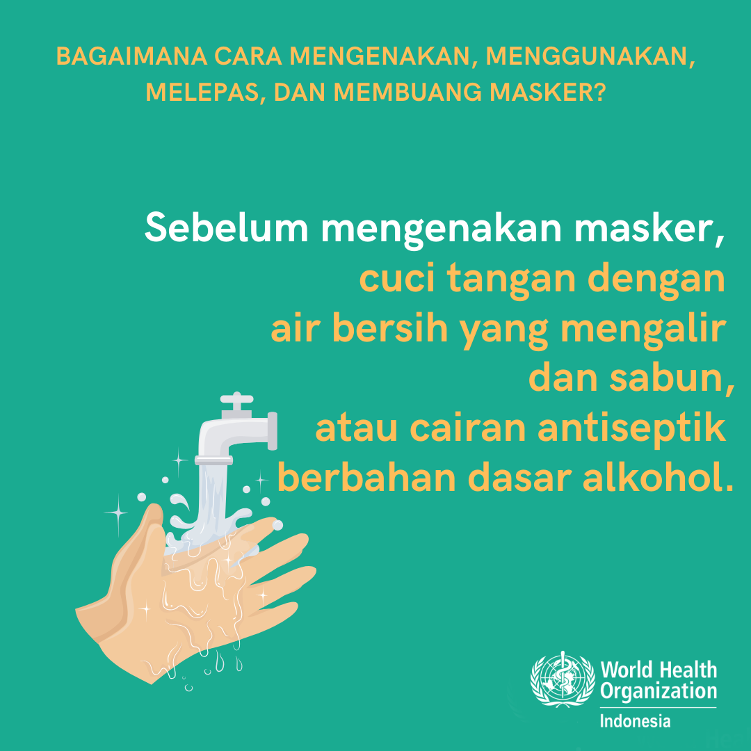 2 Before putting on a mask