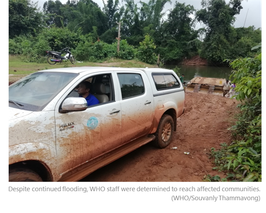 WHO car reaching remote communities